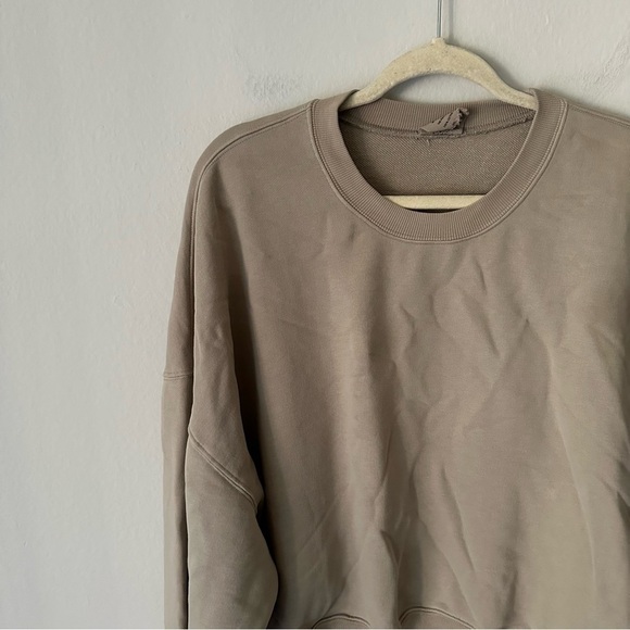 SKIMS
Taupe Terry Classic Crewneck Sweatshirt Size 4XL - Picture 3 of 10